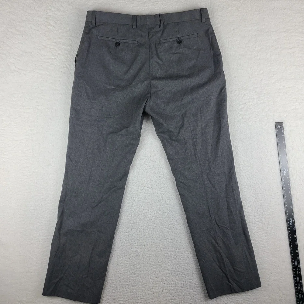 Banana Republic Dress Pants‎ Mens 35x30 Dark Gray Tailored Slim Fit Slacks
